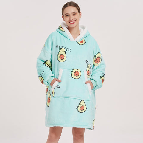 Sudadera manta, diseño Aguacates mini
