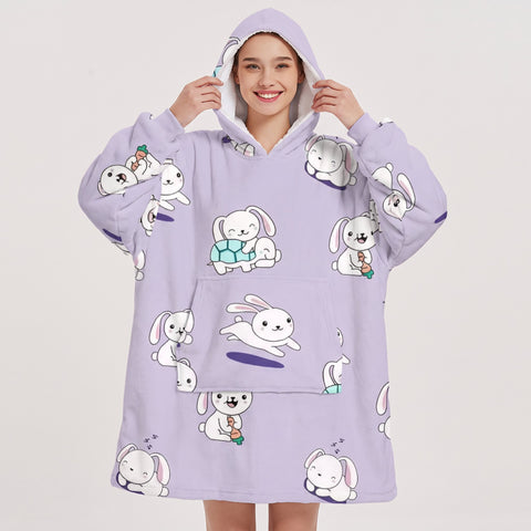 Sudadera manta, diseño Conejitos