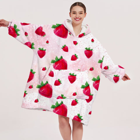 Sudadera manta, diseño Fresas