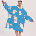 Sudadera manta oversize con capucha, diseño Hámsteres