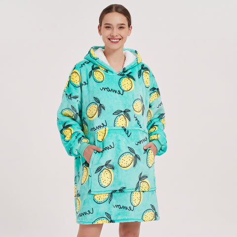 Sudadera manta, diseño Limones