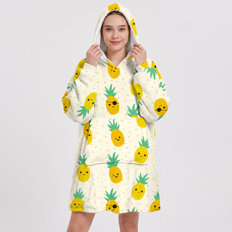 Sudadera manta, diseño Piñas